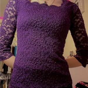 Dark purple Christopher & Banks blouse